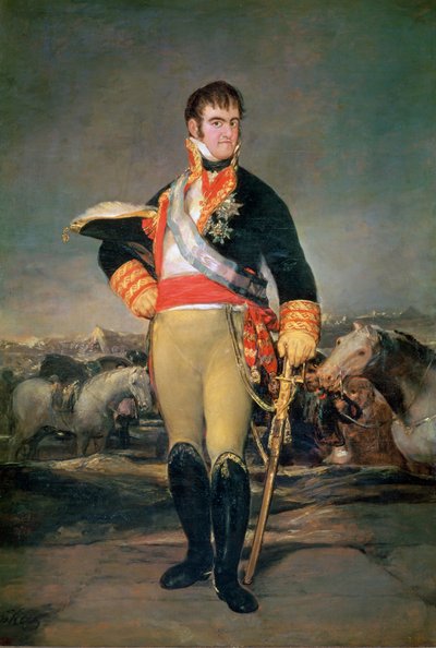 König Ferdinand VII (1784-1833) um 1814 von Francisco de Goya